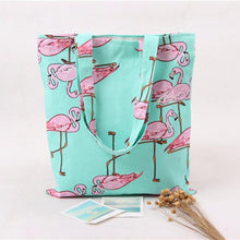 Luxury Handbags Women Bags Designer Flamingos Canvas Shoulder Shopping Bag bolsos femenina CF