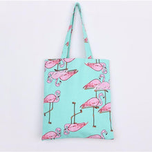 Luxury Handbags Women Bags Designer Flamingos Canvas Shoulder Shopping Bag bolsos femenina CF