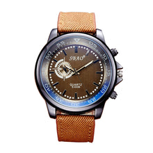 Men Watch Top Luxury Military Army Clock PU Leather Band Quartz Watches Relogio Masculino CF