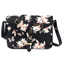 Messenger Bags Women Floral Pattern PU Leather Retro Designer Shoulder Bag Satchel Handbag Bolsos Femenina CF