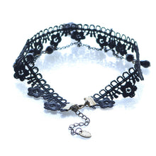 Necklace Choker Girl Handmade Gothic Retro Vintage Black Lace Collar Chokers Necklaces Charm Jewelry Gift CF