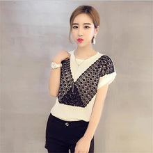 New Fashion Short Sleeve T-shirts Plus Size Female T shirts Top O-neck Women European Lace t shirt 71309 SM6