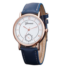 Geneva Mens Wathes Retro Design PU Leather Band Top Luxury Military army Analog Relogio Masculino CF