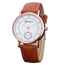 Geneva Mens Wathes Retro Design PU Leather Band Top Luxury Military army Analog Relogio Masculino CF