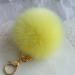 Keychain Rabbit Fur Ball Key chain Bag Plush Car Keys Ring Car Key Pendant Charm Gift CF
