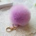 Keychain Rabbit Fur Ball Key chain Bag Plush Car Keys Ring Car Key Pendant Charm Gift CF