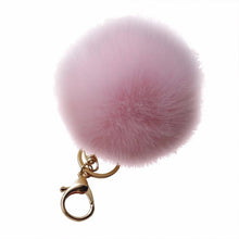Keychain Rabbit Fur Ball Key chain Bag Plush Car Keys Ring Car Key Pendant Charm Gift CF