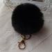 Keychain Rabbit Fur Ball Key chain Bag Plush Car Keys Ring Car Key Pendant Charm Gift CF
