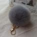 Keychain Rabbit Fur Ball Key chain Bag Plush Car Keys Ring Car Key Pendant Charm Gift CF