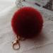 Keychain Rabbit Fur Ball Key chain Bag Plush Car Keys Ring Car Key Pendant Charm Gift CF
