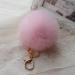 Keychain Rabbit Fur Ball Key chain Bag Plush Car Keys Ring Car Key Pendant Charm Gift CF