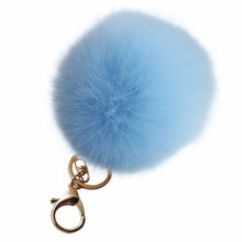 Keychain Rabbit Fur Ball Key chain Bag Plush Car Keys Ring Car Key Pendant Charm Gift CF
