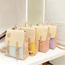Korean Backpacks PU Leather Shoulder Bag Small Backpack Embossed Leisure Bags Mochila Feminina CF