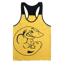 New Men Cotton Plus Size O-neck Character Tank Tops Bodybuilding Fitness Mens Vest Tank Tops 70393 SM6