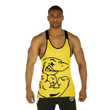 New Men Cotton Plus Size O-neck Character Tank Tops Bodybuilding Fitness Mens Vest Tank Tops 70393 SM6