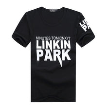 New Plus Size M-2XL T Shirt Letter Printed Men Short-sleeved O- Neck T-shirt LINKIN PARK t Shirt Tops 70410 SM6