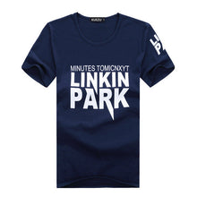 New Plus Size M-2XL T Shirt Letter Printed Men Short-sleeved O- Neck T-shirt LINKIN PARK t Shirt Tops 70410 SM6