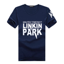 New Plus Size M-2XL T Shirt Letter Printed Men Short-sleeved O- Neck T-shirt LINKIN PARK t Shirt Tops 70410 SM6