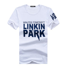 New Plus Size M-2XL T Shirt Letter Printed Men Short-sleeved O- Neck T-shirt LINKIN PARK t Shirt Tops 70410 SM6