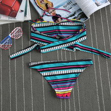 New Sexy Bikinis Women Swimsuit High Waisted Bathing Suits Swim Halter Top Push Up Bikini Set Beach Plus Size Swimwear C411 CF