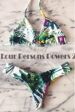 New Bikini Set Padded Swimsuit Leaf printing women Swimwear Women Biquini Brazilian Bathing suits N151 CF