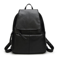 college wind schoolbag washed leather backpack woman Korean leisure travel bag retro Mochila Feminina CF