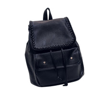 college wind schoolbag washed leather backpack woman Korean leisure travel bag retro Mochila Feminina CF