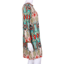 dresses Women casual Bohemian floral flower print dress beach chiffon top dress National Wind Robe CF
