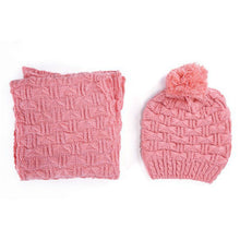 Classic foulard Women Warm Woolen Knit Scarf Shawl Hats Suit European and American popular Sweet Girl CF