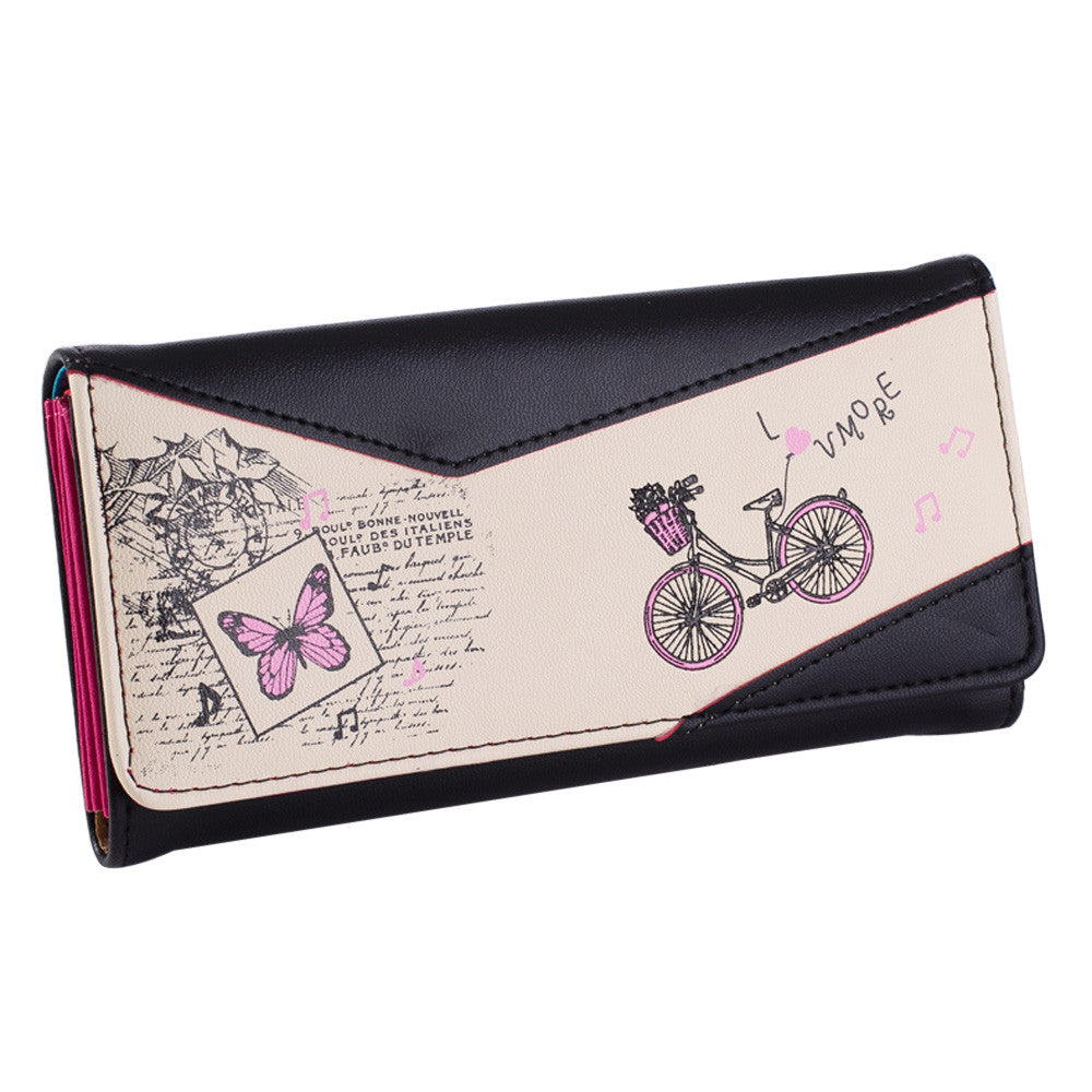 luxury purses women wallets leather long design wallet lady clutch casual womens purse fa billetera CF