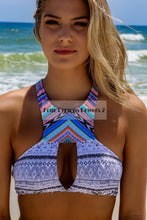 new Style Blue 2PC padded Push-up padded Womens bikini swimwear swimsuit monokini beach wear size S M L CF