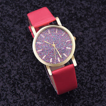 design luxury leather watch women rhinestone watches women dress quartz imitate diamond wristwatch lady relogio CF