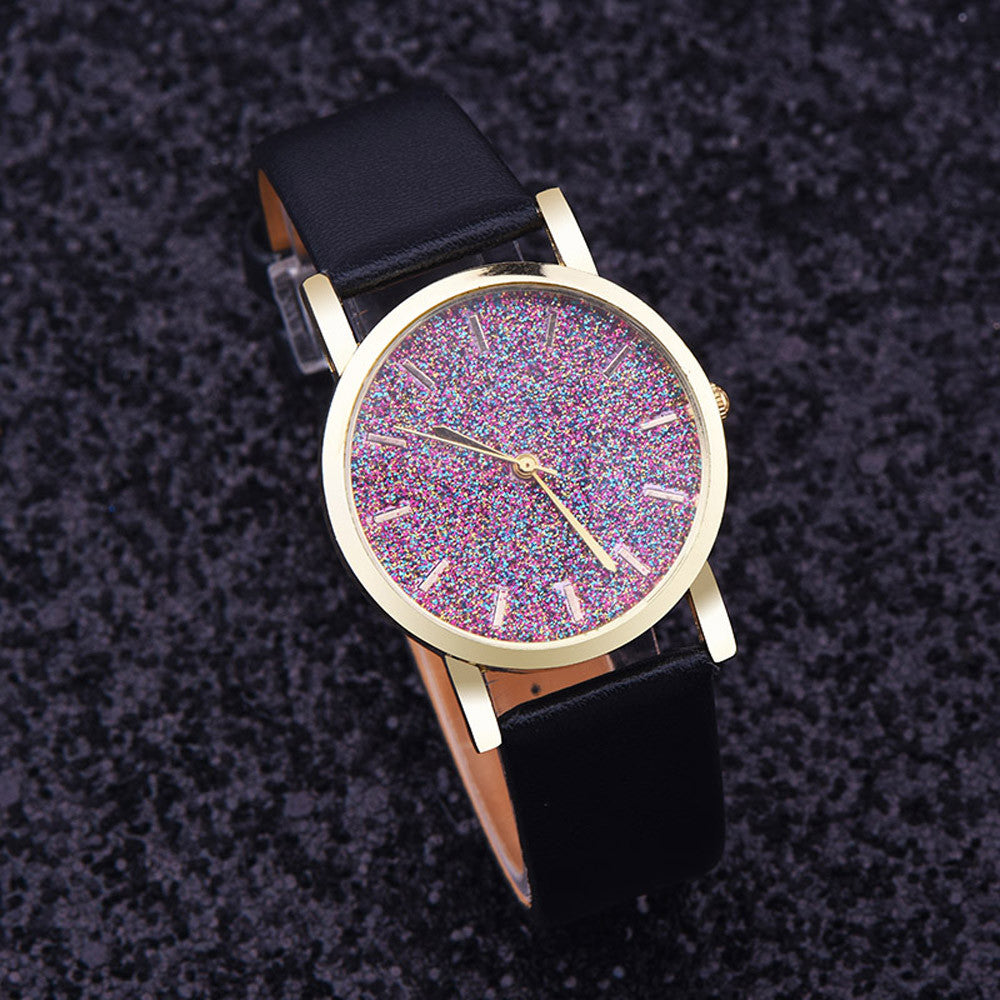 design luxury leather watch women rhinestone watches women dress quartz imitate diamond wristwatch lady relogio CF
