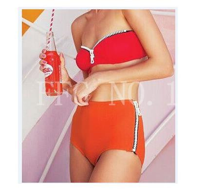 new style sexy bra high neck bikini set print women swimwear bikinis crop top biquini swimsuit bathing suit K53 CF