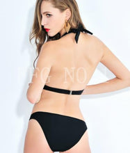new style sexy bra high neck bikini set print women swimwear bikinis crop top biquini swimsuit bathing suit K110 CF