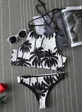 new style sexy bra high neck bikini set print women swimwear bikinis crop top biquini swimsuit bathing suit C267 CF