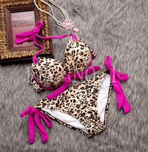 new style sexy bra high neck bikini set print women swimwear bikinis crop top biquini swimsuit bathing suit K106 CF