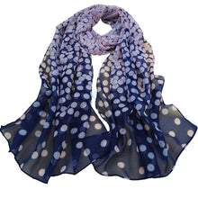 long scarf shawl printed polyester scarf Dot Long Soft Wrap Lady Shawl Silk Chiffon Scarf Women CF