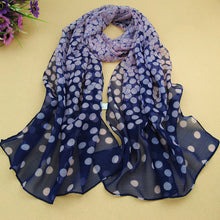 long scarf shawl printed polyester scarf Dot Long Soft Wrap Lady Shawl Silk Chiffon Scarf Women CF