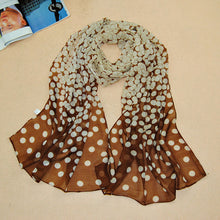 long scarf shawl printed polyester scarf Dot Long Soft Wrap Lady Shawl Silk Chiffon Scarf Women CF
