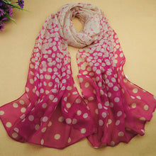 long scarf shawl printed polyester scarf Dot Long Soft Wrap Lady Shawl Silk Chiffon Scarf Women CF