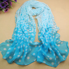 long scarf shawl printed polyester scarf Dot Long Soft Wrap Lady Shawl Silk Chiffon Scarf Women CF