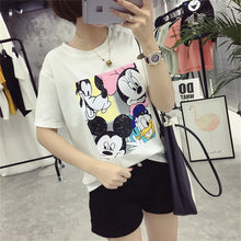 Fashion New Short Sleeve kawaii T-shirts Plus Size Female t shirts Cartoon Print Top O-neck Women tshirts 72390 SM6