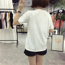 Fashion New Short Sleeve kawaii T-shirts Plus Size Female t shirts Cartoon Print Top O-neck Women tshirts 72390 SM6