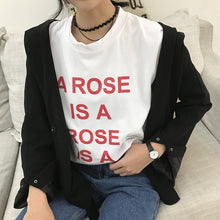 New Arrival Fashion Harajuku Letter Print T shirt Women Short Sleeve Slim Tops Korean Casual Loose T-shirt 72558 SM6
