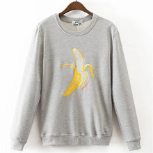 New Arrival Women Top Winter Hoodies Fruit Banana Donut Print Full Sleeve Fashion Style Casual Embroidery Sweatshirts 71947 SM6