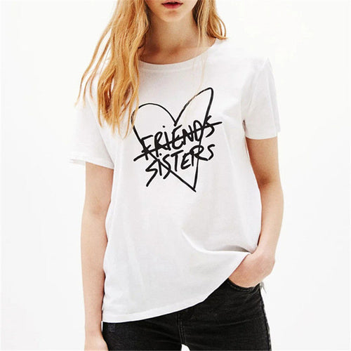 New Arrivals Fashion Women Plus Size T shirts Funny Letter Heart Print t-shirt Women Top Short Sleeve Female tops 72584 SM6