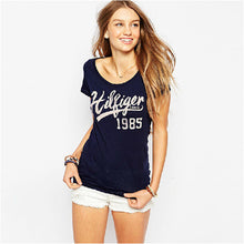 New European Style T shirt Character Letter Print O-neck Short Sleeve Plus Large Size T-shirt Women Casual Tops 60035 SM6