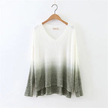 New Fashion Female Knitted Pullovers Long Sleeve V-neck Winter Autumn Sweaters Hot  72081 SM6
