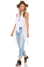 New Fashion Plus Size Blouse Women Chiffon Blusas Sleeveless Turn-down Collar Shirts Chiffon with Button Tops 71992 SM6